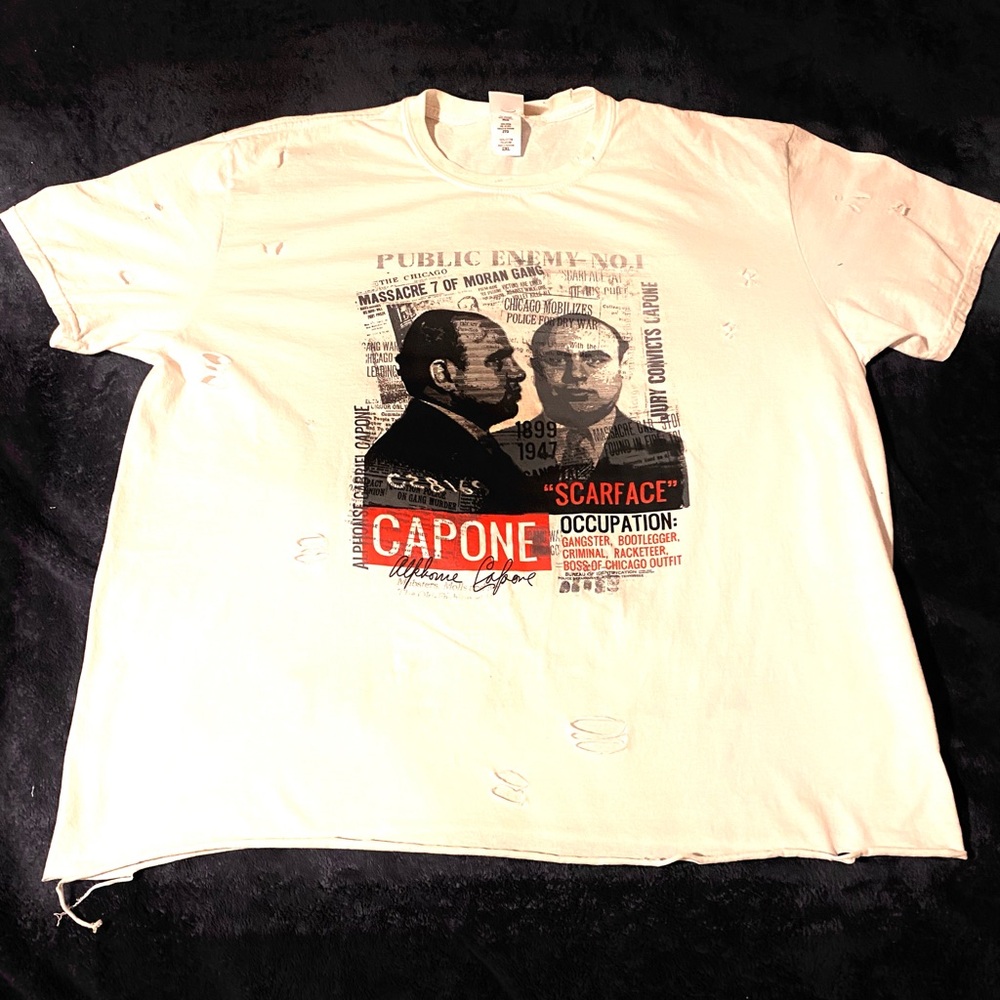 Distressed graphic T-shirt